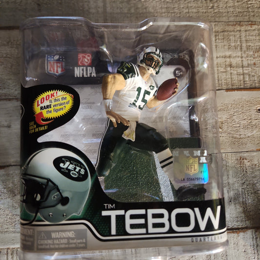 NFL Series 31 Tim Tebow NY Jets White Jersey Figure New Sealed McFarlane Toys - House of Cars Virginia