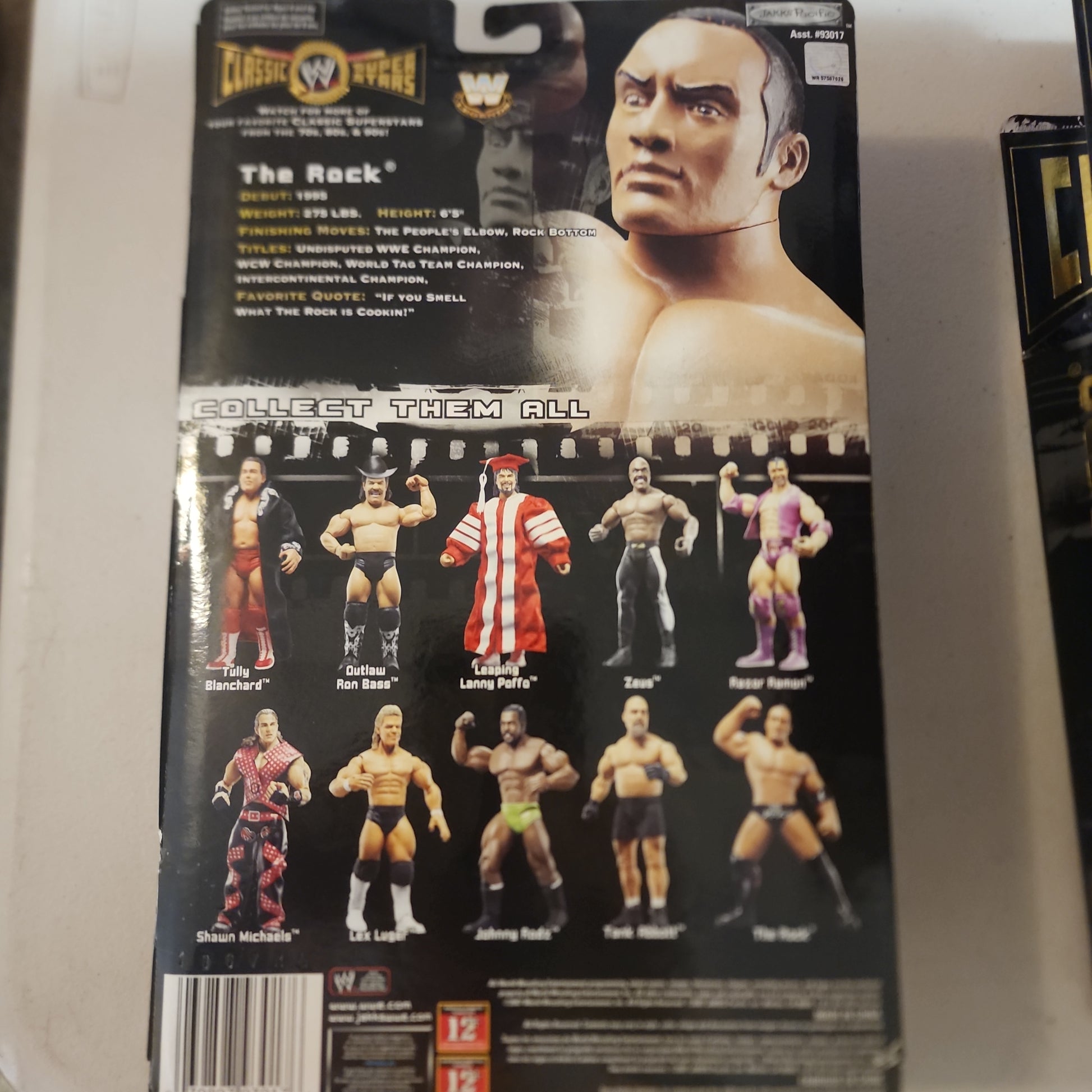 Jakks Pacific Classic Super Stars WWE Figure #15 2007 - THE ROCK Dwayne Johnson - House of Cars Virginia