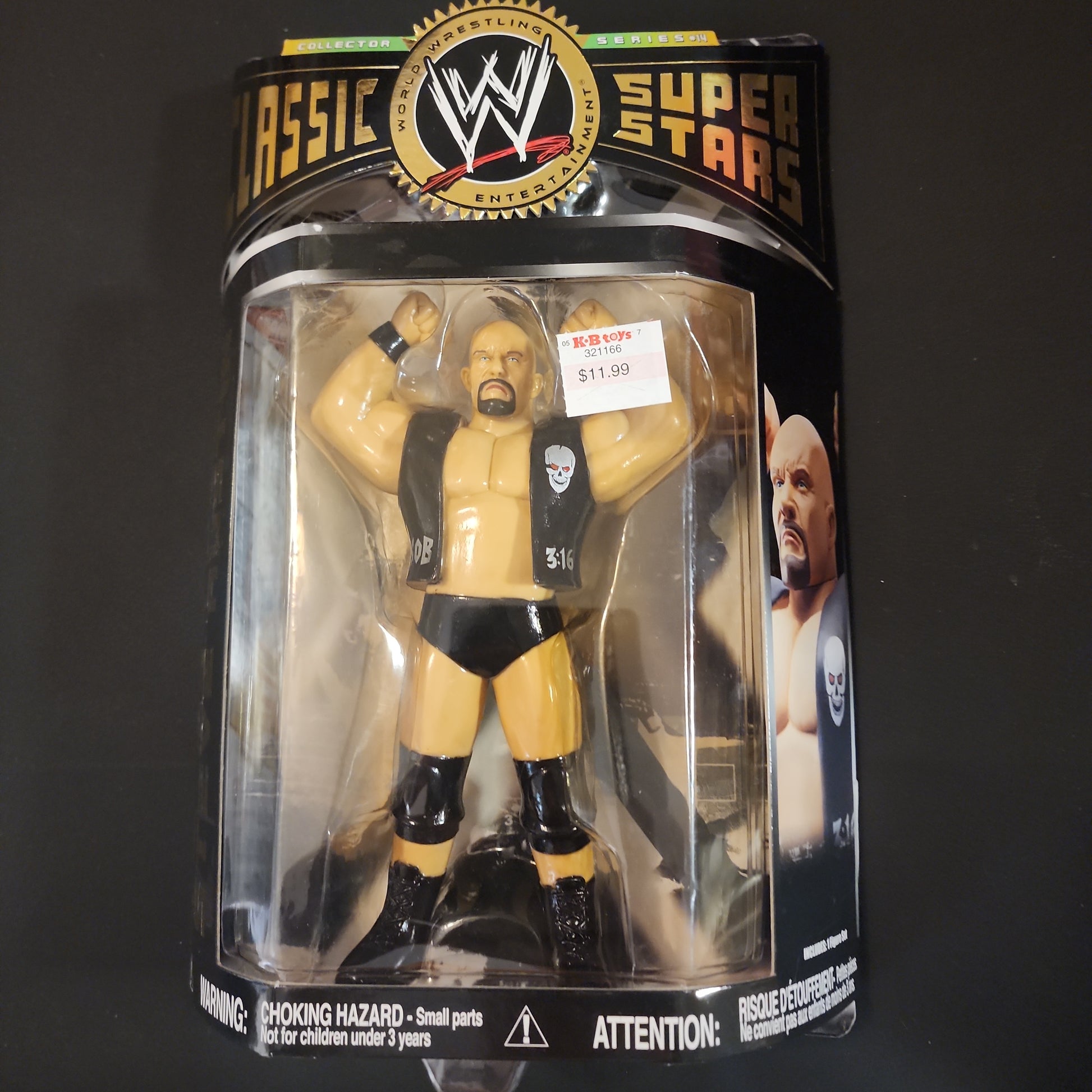 STONE COLD STEVE AUSTIN WWE Jakks Classic Superstars 2007 Series 14 NIB - House of Cars Virginia