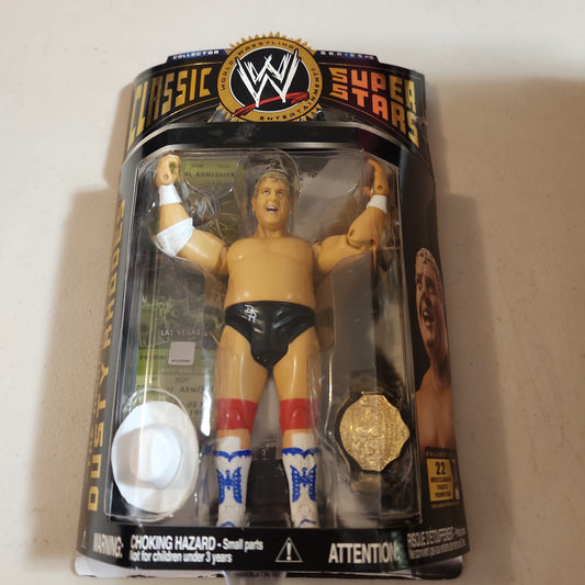 WWE wwf Jakks Classic Superstars The American Dream DUSTY RHODES in Box + - House of Cars Virginia