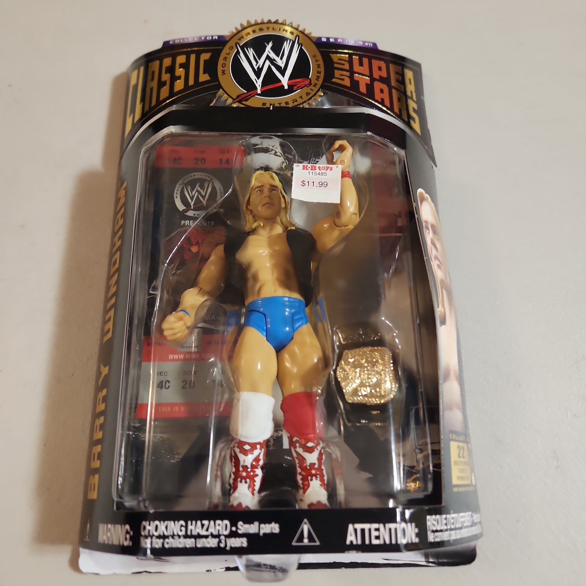 WWE Barry Windham Toy Action Figure 2001 Jakks Pacific Wrestling - House of Cars Virginia