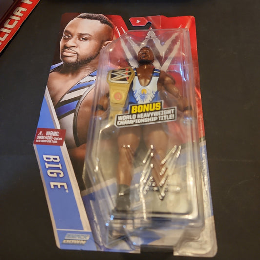 WWE Smack Down Big E New Day (2015) Mattel Action Figure w/ Title Belt Chase - House of Cars Virginia
