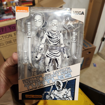 (.) NECA TMNT Ninja Turtles Black White Foot Soldier Walmart Excl B&W - House of Cars Virginia