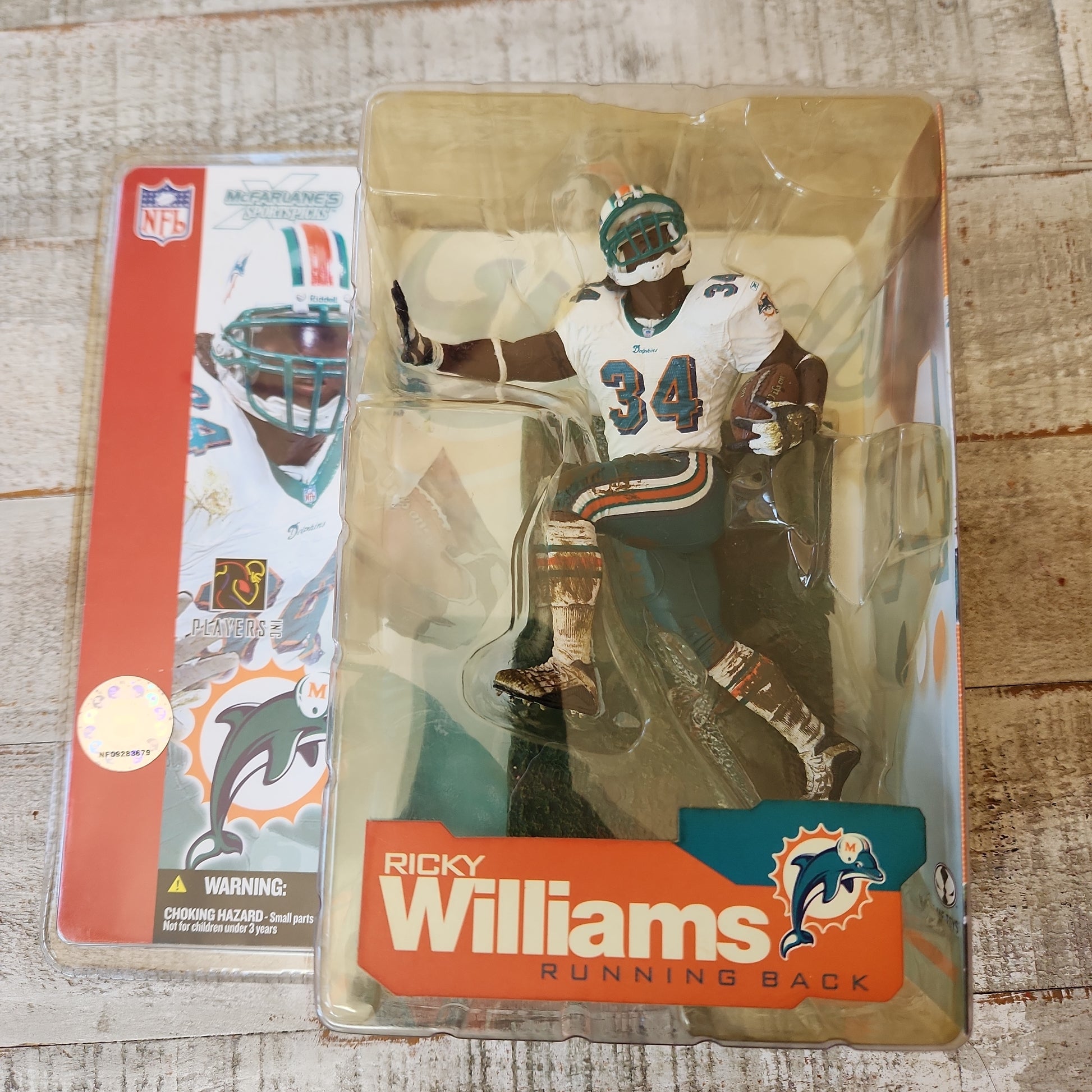 Ricky Williams 2002 Miami Dolphins McFarlane Toys NFL Sports Series 4 New - House of Cars Virginia