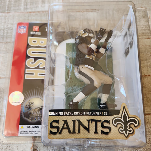 McFarlane NFL Series 14 Reggie Bush #25 New Orleans Saints Wendy's ad VIP - House of Cars Virginia