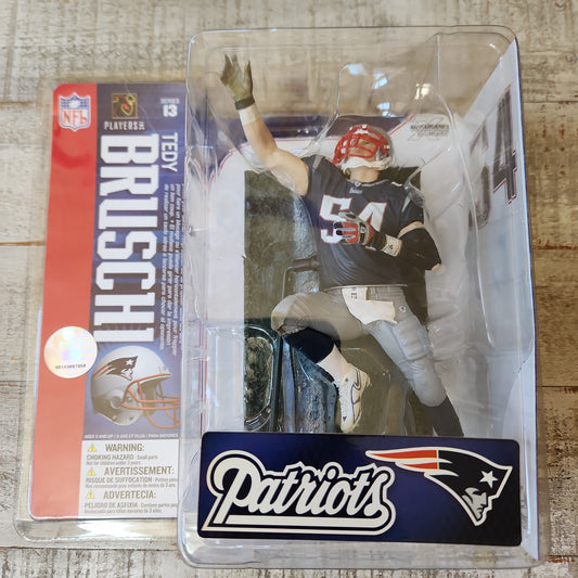 McFarlane NFL Series 13 Tedy Bruschi Figure New England Patriots Sealed - House of Cars Virginia