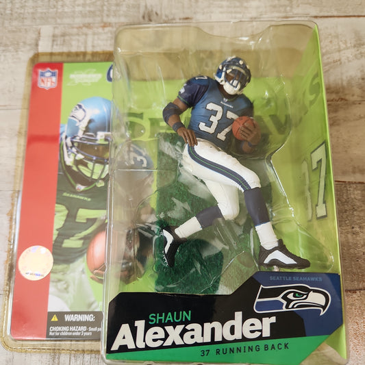 McFarlane Shaun Alexander Seattle Seahawks #37 Series 6 Figure NFL New in box - House of Cars Virginia