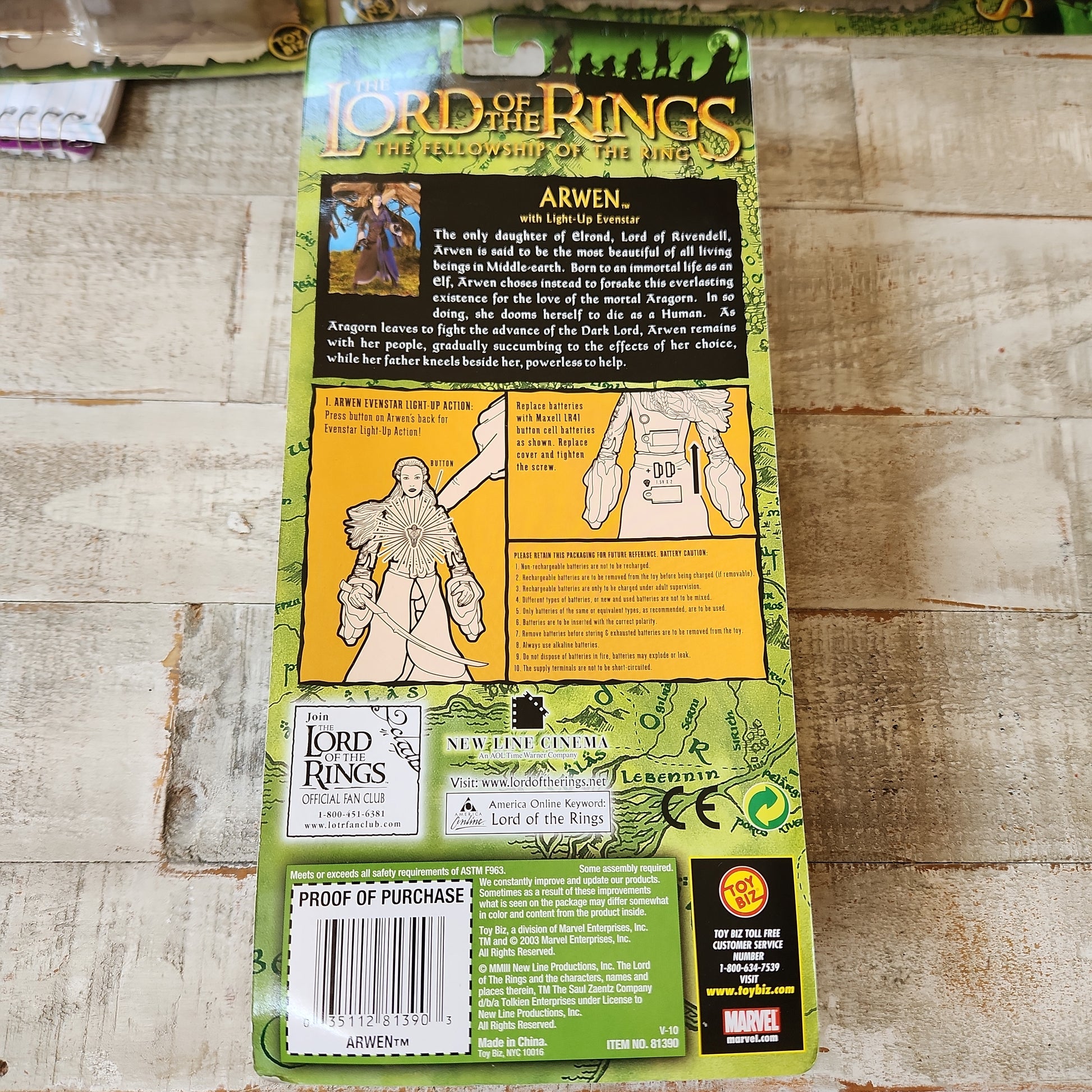 Arwen Light Up Evenstar Lord Of The Rings Fellowship Action Figure 2003 ToyBiz - House of Cars Virginia