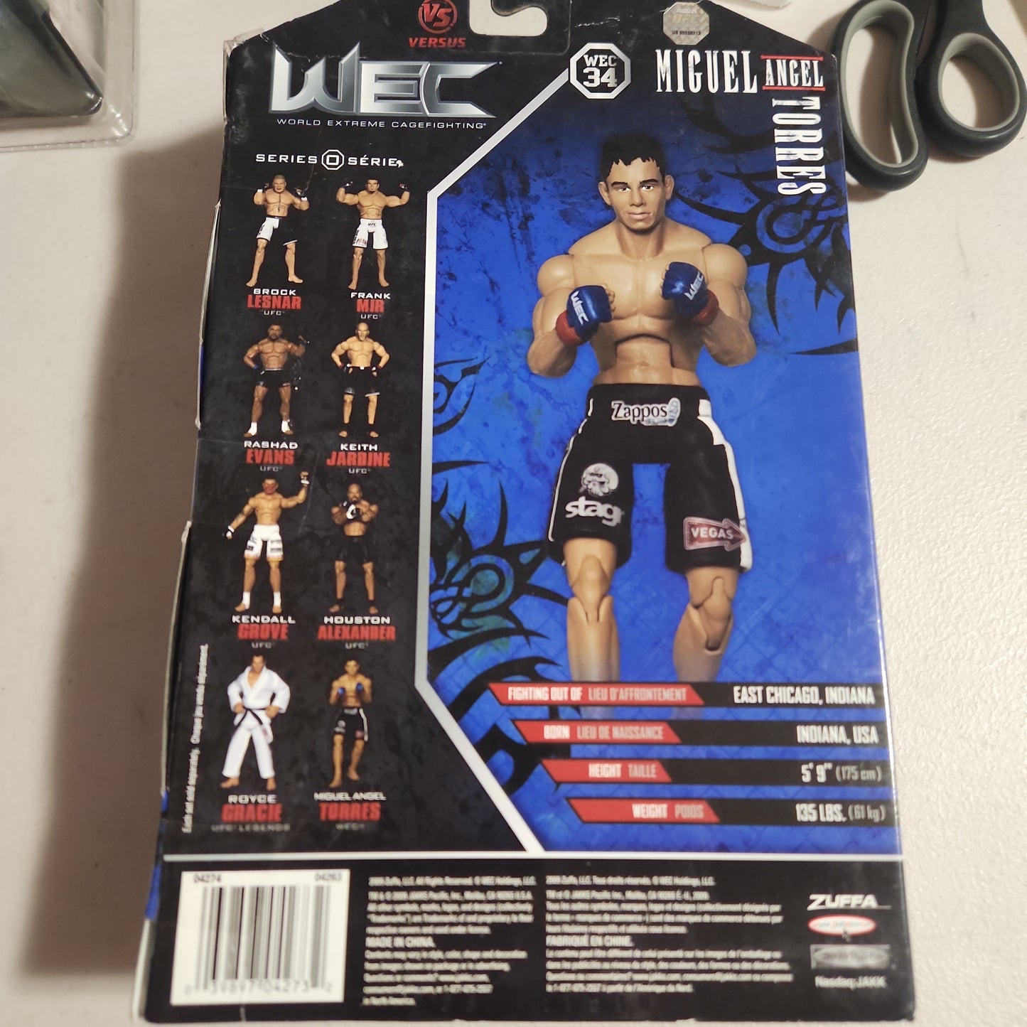 WEC JAKKS MIGUEL "ANGEL" TORRES ACTION FIGURE UFC SERIES ZERO RARE NEW - House of Cars Virginia