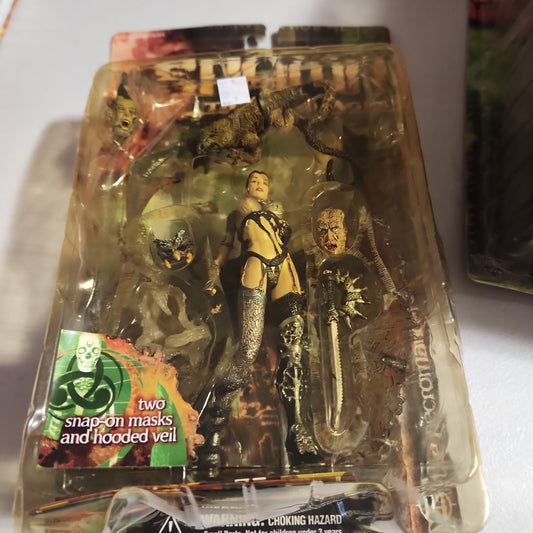 1999 McFarlane Spawn The Dark Ages Series 14 The Necromancer  Action Figure packaging bent - House of Cars Virginia