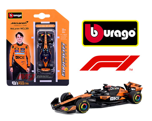 Bburago 1:64 F1 2025 McLaren MCL39 #81 Oscar Piastri - House of Cars Virginia