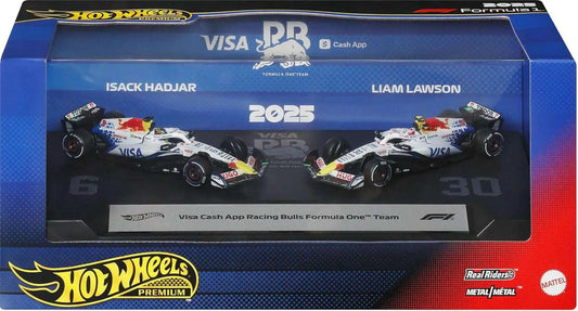 Hot Wheels Premium Visa Cash App Racing Bulls Formula One Team Die Cast Car Set