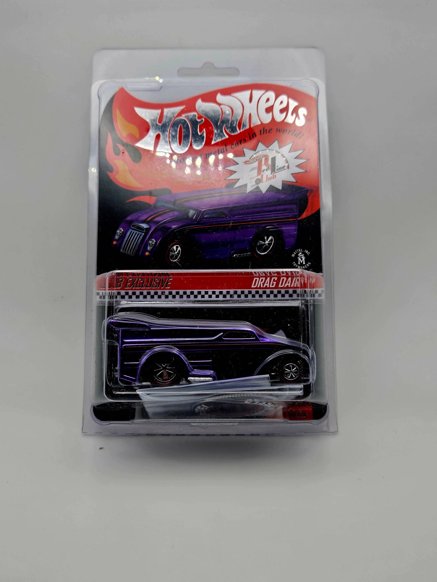 HOT WHEELS RLC 2014 RED LINE CLUB CAR PURPLE DRAG DAIRY - House of Cars Virginia
