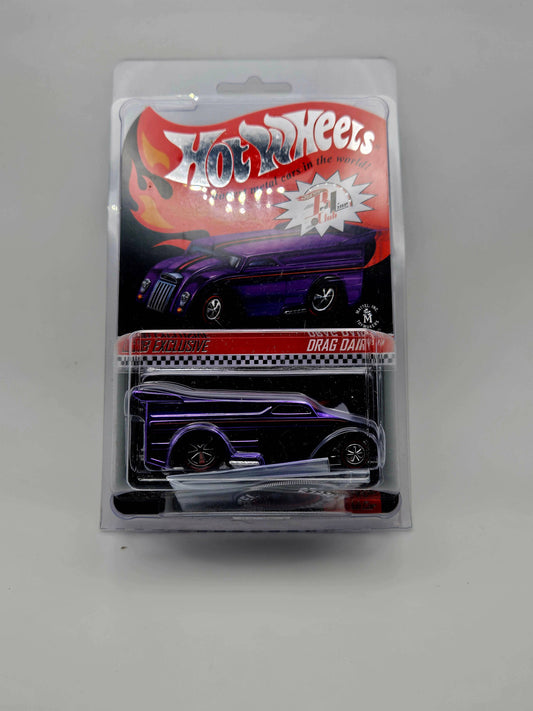 HOT WHEELS RLC 2014 RED LINE CLUB CAR PURPLE DRAG DAIRY - House of Cars Virginia