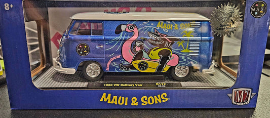 M2 Machines 1/24 scale Maui & Sons 1960 VW Delivery Van - House of Cars Virginia