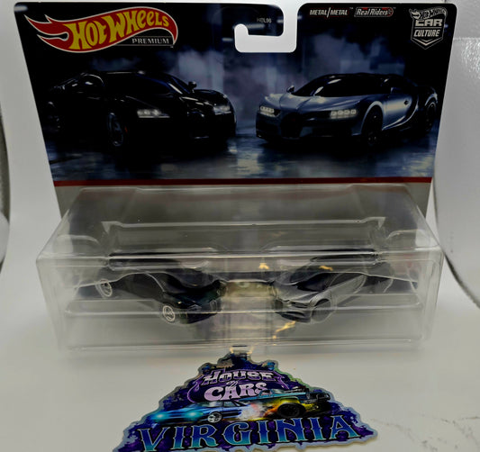 Hot Wheels Premium 2-Pack Bugatti Veyron & '16 Bugatti Chiron - House of Cars Virginia