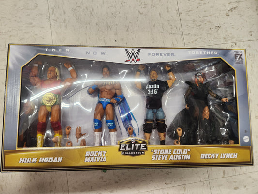 WWE Elite Collection Then Now Forever Together 6 Action Figure 4 Pack Mattel. - House of Cars Virginia