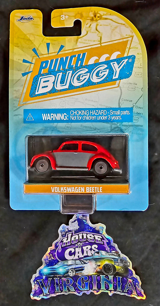 Jada Punch Buggy Slug Bug Volkswagen Beetle (red and gray) - House of Cars Virginia