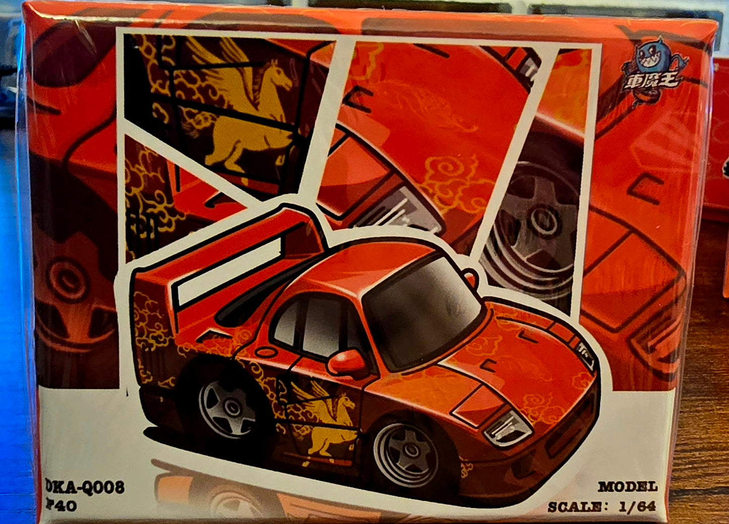 Demon King Auto Ferrari F40 - Red - "Year of the Horse" -  International Diecast