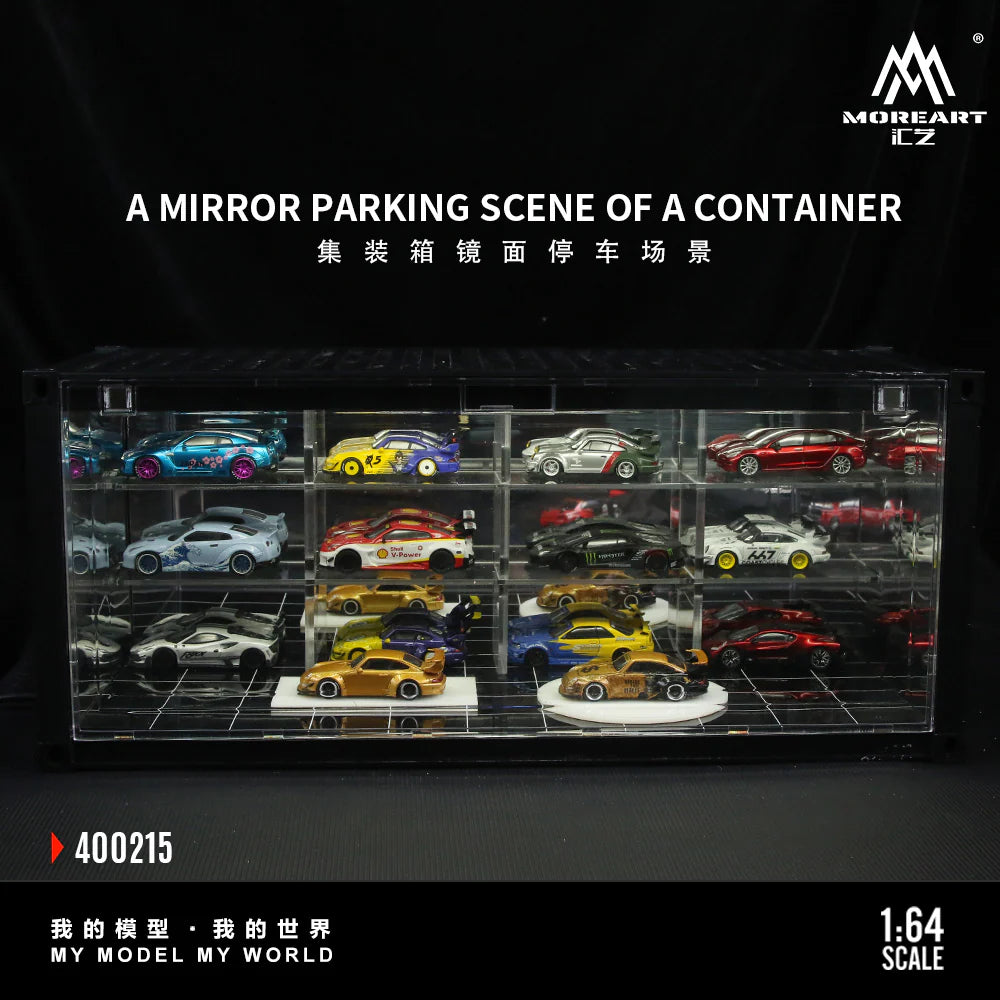 MoreArt 1:64 MIRROR PARKING SCENE OF A CONTAINER MO400215 - House of Cars Virginia