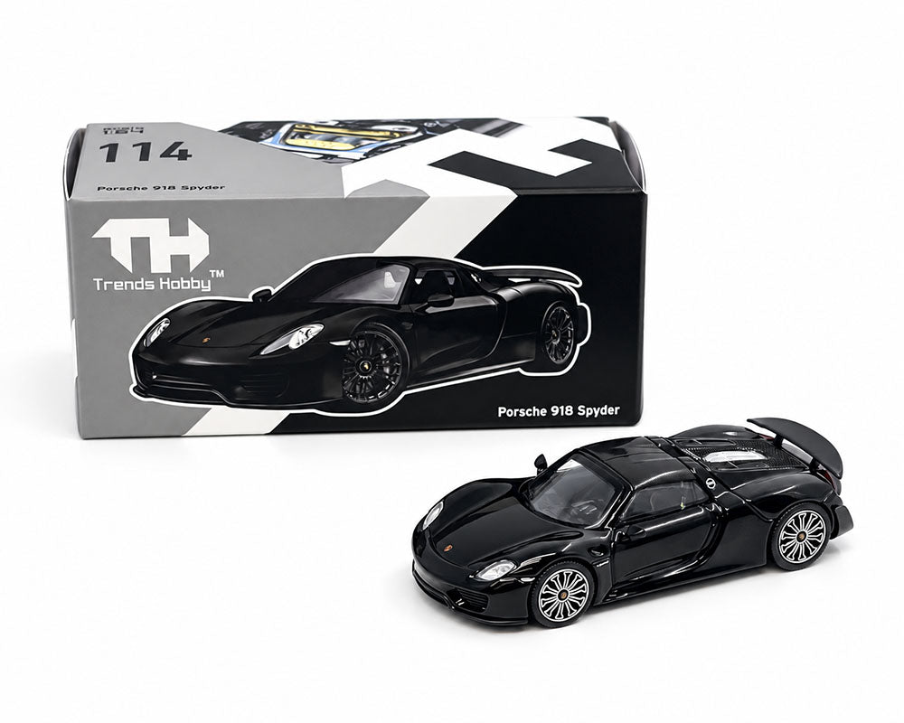 Trends Hobby 1:64 Porsche 918 Spyder – Black – Limited Edition