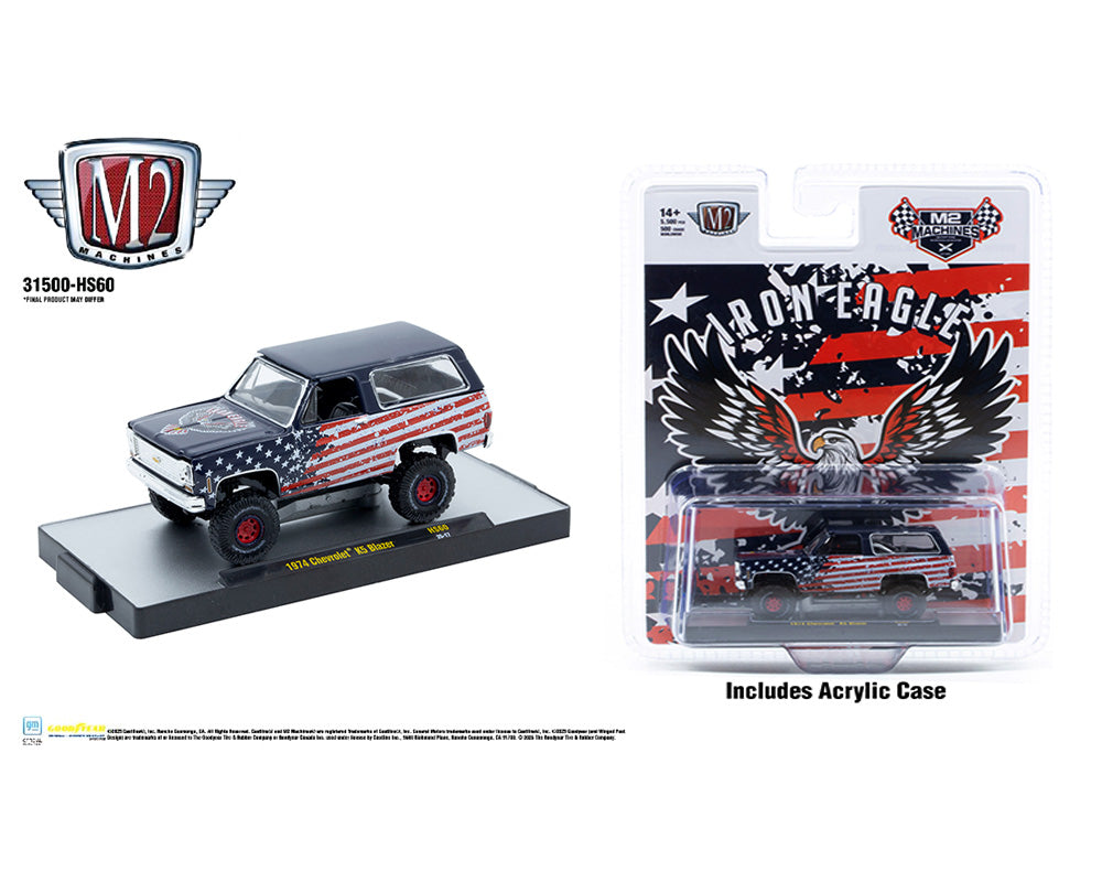 M2 Machines 1:64 1974 Chevrolet K5 Blazer “Iron Eagle” – Hobby Exclusive - House of Cars Virginia