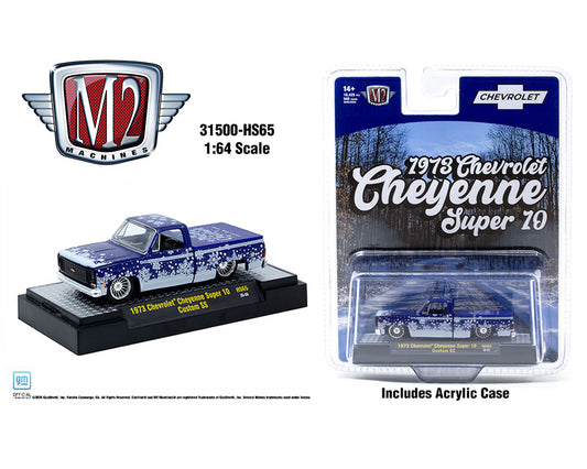 M2 Machines 1:64 1973 Chevrolet Cheyenne Super 10 Custom SS “SS454” Holiday Edition – Hobby Exclusive