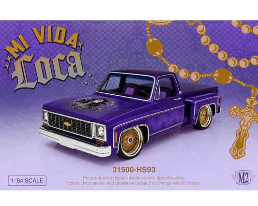 (Preorder) M2 Machines 1:64 1973 Chevrolet Cheyenne 10 Stepside Mi Via Loca – Hobby Exclusive