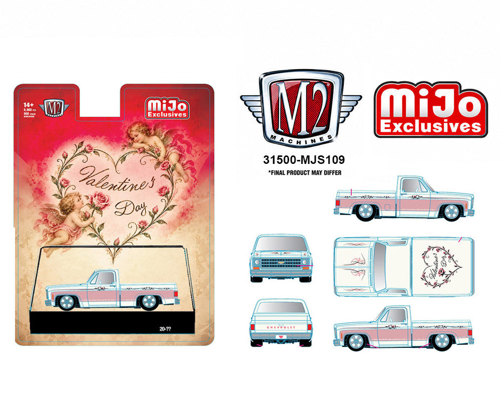 (Preorder) M2 Machines 1:64 1978 Chevrolet C10 Silverado Custom Valentine’s Day Edition – Mijo Exclusives - House of Cars Virginia