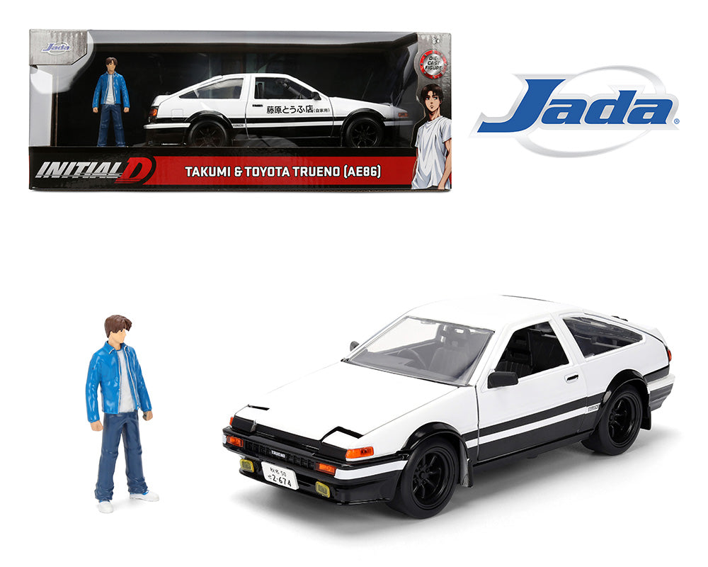 Jada 1:24 Initial D Takumi and Toyota Trueno (AE86) – Hollywood Rides - House of Cars Virginia