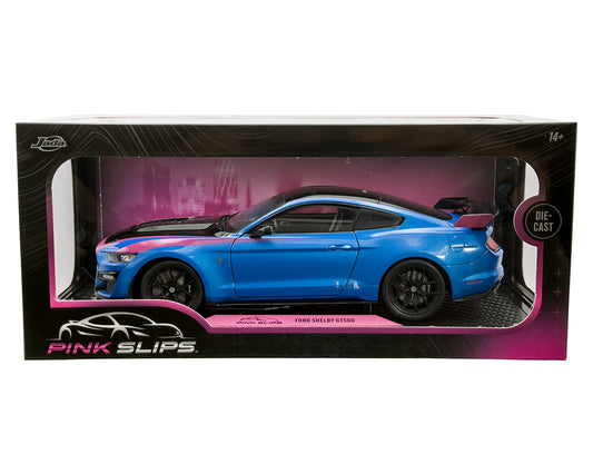 Jada 1:18 2020 Ford Mustang Shelby GT500 – Blue – Pink Slips - House of Cars Virginia