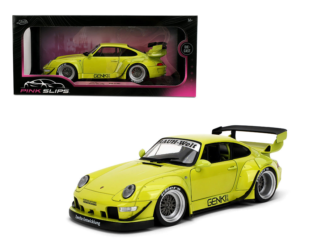 Jada 1:18 Porsche RWB Genki – Green – Pink Slips - House of Cars Virginia