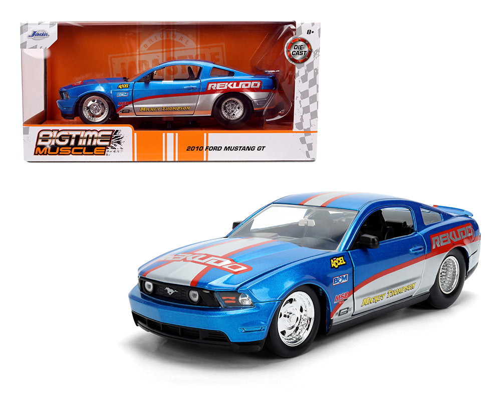 Jada 1:24 2010 Ford Mustang GT – Blue/Silver – Bigtime Muscle