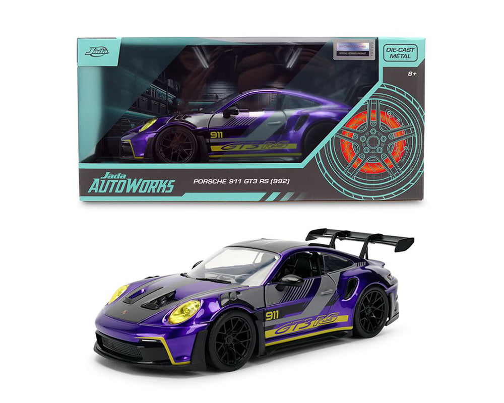 Jada 1:24 Porsche 911 GT3 RS – Candy Purple – Autoworks