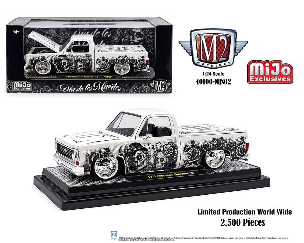 M2 Machines 1:24 1978 Chevrolet C10 Squarebody Custom “Dia De Los Muertos” Limited Edition 2,500 Pcs – MiJo Exclusives