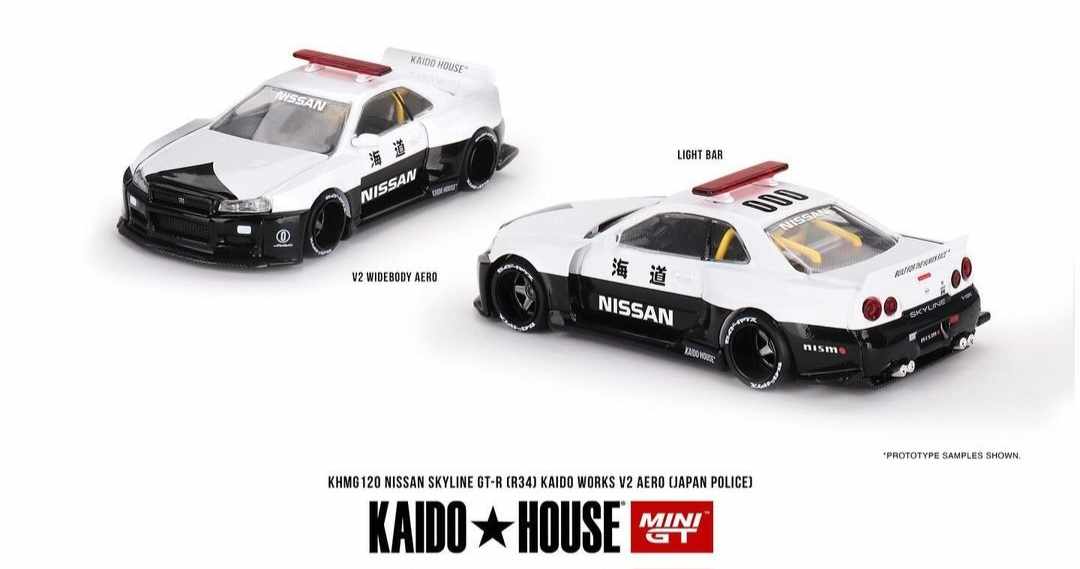Kaido House NISSAN SKYLINE GT-R (R34) KAIDO WORKS V2 AERO (JAPAN POLICE)