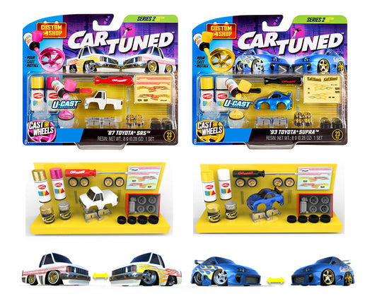 (Preorder) CarTuned 1:64 Custom Shop Castworks Series 2 Assortment – 1987 Toyota SR5 & 1993 Toyota Supra - House of Cars Virginia