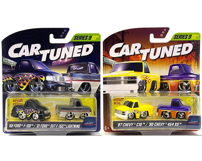 CarTuned 1:64 2-Pack Series 9 “Just Truck’n ” Assortment (Sealed Case of 4)
