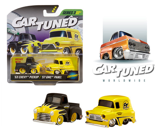 Car Tuned 1:64 2-Pack Series 3 – 1953 Chevrolet Pickup and 1957 GMC Panel Customs - House of Cars Virginia