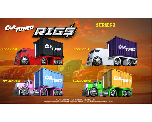 (Preorder) CarTuned 1:64 Container Rigs Series 2 – Assortment - House of Cars Virginia