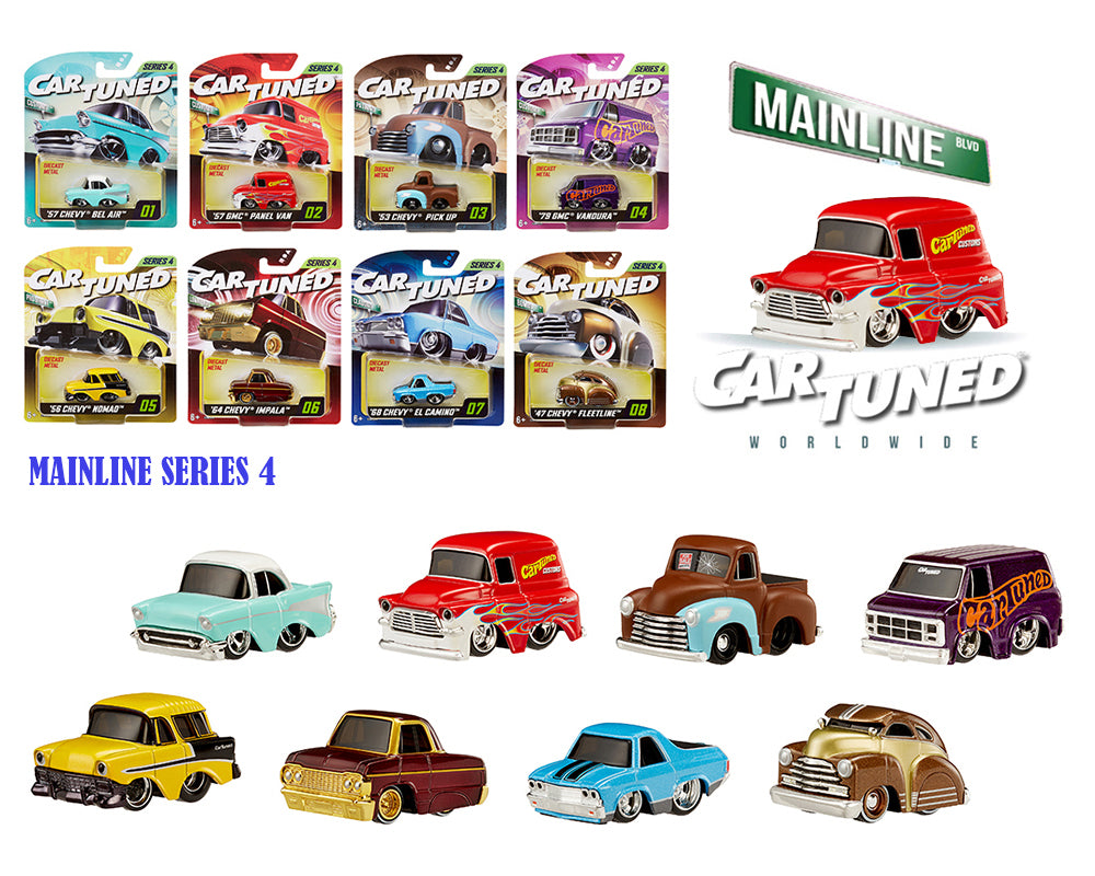 CarTuned 1:64 Series 4 Mainline Assortment of 8 Styles 2025 - House of Cars Virginia