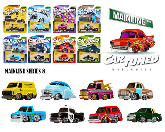 CarTuned 1:64 Series 8 Mainline Assortment of 8 Styles 2025