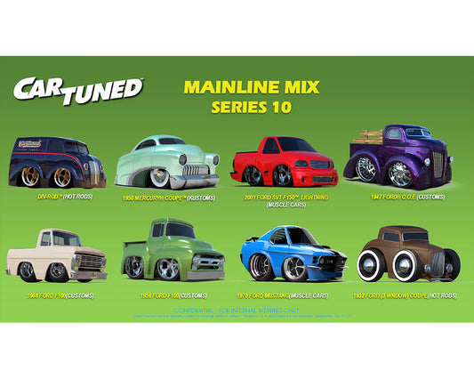 (Preorder) CarTuned 1:64 Series 10 Mainline Assortment of 8 Styles 2026 - House of Cars Virginia