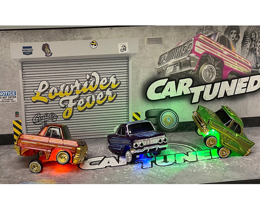 (Preorder) CarTuned 1:64 Lowriders SHOW GLOW Series 2 Assortment of 8 Styles 2026 – L.E.D. Light Up Chassis - House of Cars Virginia