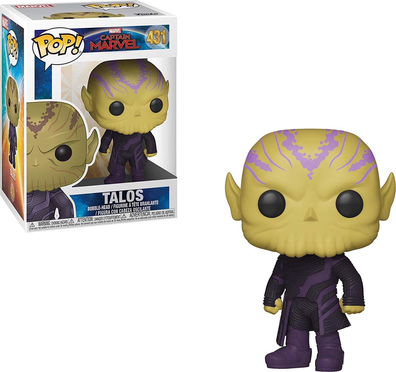 Funko Pop Marvel Captain Marvel, Talos #431 - House of Cars Virginia