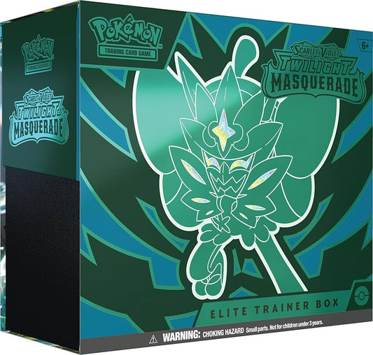 Pokémon TCG: Scarlet & Violet—Twilight Masquerade Elite Trainer Box (RESTOCK) - House of Cars Virginia