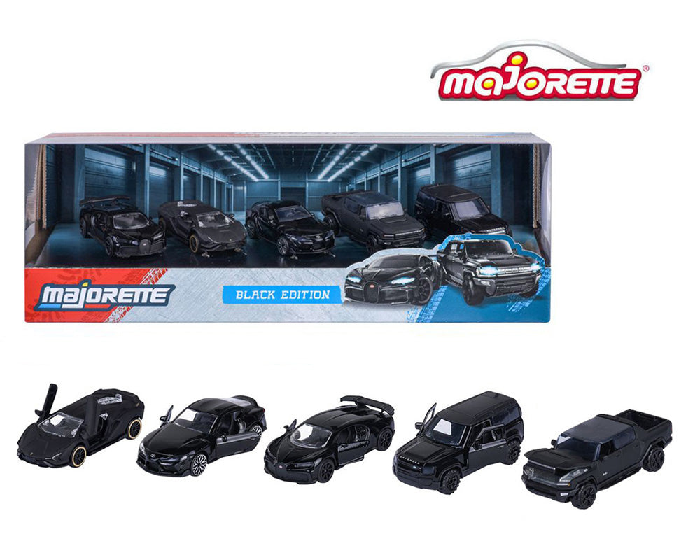 Majorette 1:64 Gift Pack 5 Cars Set Black Edition