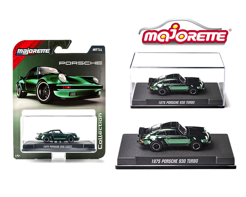 Majorette 1:64 Collector Series Wave 3 2025 – 1975 Porsche 930 Turbo – Green - House of Cars Virginia