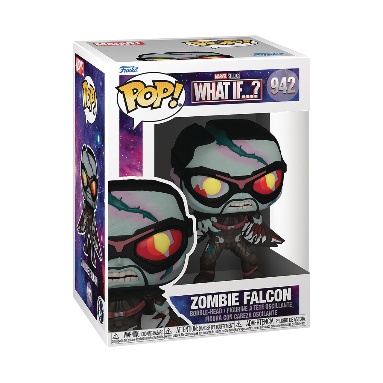 Funko Pop Marvel Studios What If..? Zombie Falcon #942 - House of Cars Virginia