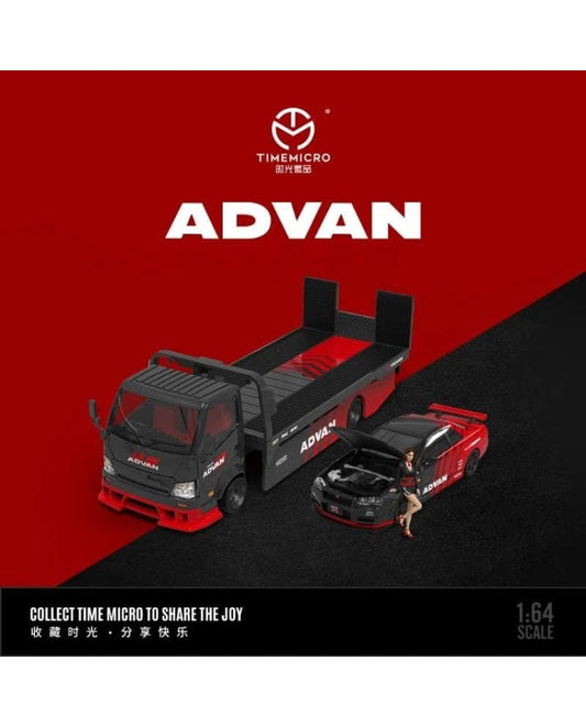 Time Mirco TM TM647219-T 1/64 H300 Advan trailer set - House of Cars Virginia